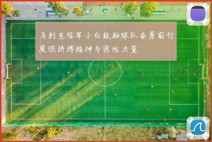 马刺克绿军小白鼓励球队奋勇前行展现拼搏精神与团结力量